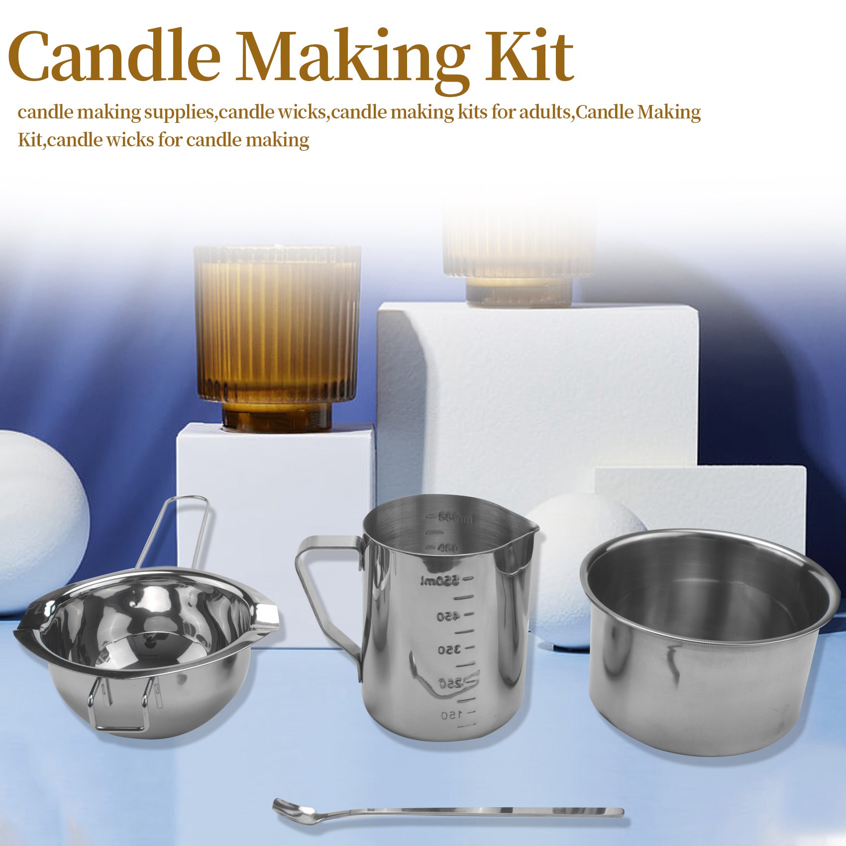 Ensemble AEE8-4 en acier inoxy - Soap Making Double Boiler avis et prix