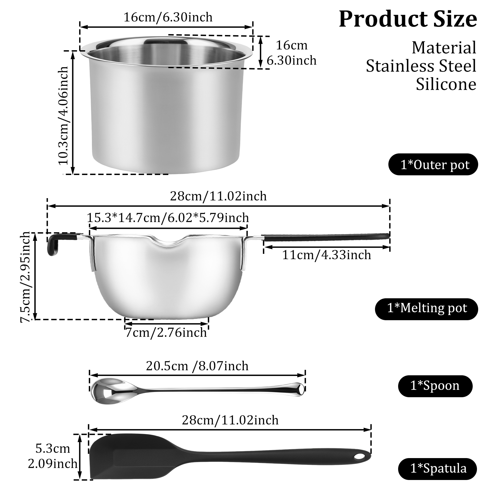 Ensemble de marmites à double  - Soap Making Double Boiler avis et prix